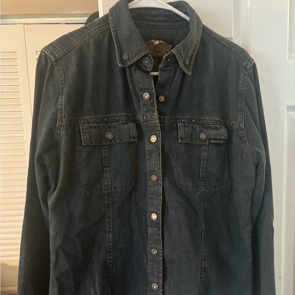 HARLEY DAVIDSON WOMEN JEAN SHIRT.